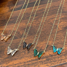 Load image into Gallery viewer, Glass Butterfly Necklace