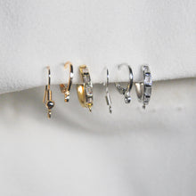 Load image into Gallery viewer, Triple Pearl Chain Earrings