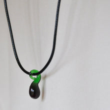 Load image into Gallery viewer, Lampwork Aubergine Cord Necklace