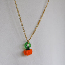 Load image into Gallery viewer, Lampwork Pumpkin Necklace