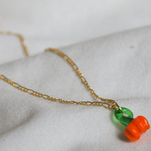 Load image into Gallery viewer, Lampwork Pumpkin Necklace