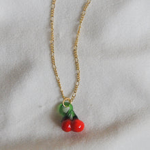 Load image into Gallery viewer, Lampwork Cherry Necklace