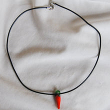 Load image into Gallery viewer, Lampwork Chilli Cord Necklace