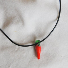 Load image into Gallery viewer, Lampwork Chilli Cord Necklace