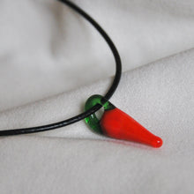 Load image into Gallery viewer, Lampwork Chilli Cord Necklace
