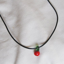 Load image into Gallery viewer, Lampwork Apple Cord Necklace