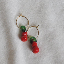 Load image into Gallery viewer, Lampwork Fruit Hoops