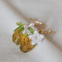 Load image into Gallery viewer, Leafy Pineapple Earrings