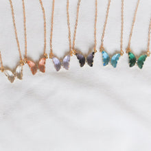 Load image into Gallery viewer, Glass Butterfly Necklace