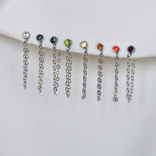 Load image into Gallery viewer, Colourful Chain Studs