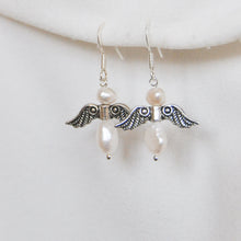 Load image into Gallery viewer, Pearl Angel Earrings