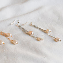 Load image into Gallery viewer, Double Pearl Drop Earrings