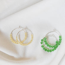 Load image into Gallery viewer, Beaded Hoops