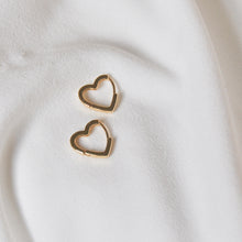 Load image into Gallery viewer, Heart Hoops