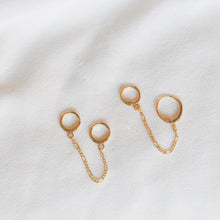Load image into Gallery viewer, Double Chain Hoops