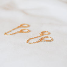 Load image into Gallery viewer, Double Chain Hoops