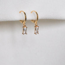 Load image into Gallery viewer, Tiny Rectangle Earrings