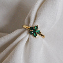 Load image into Gallery viewer, Green Flower Ring
