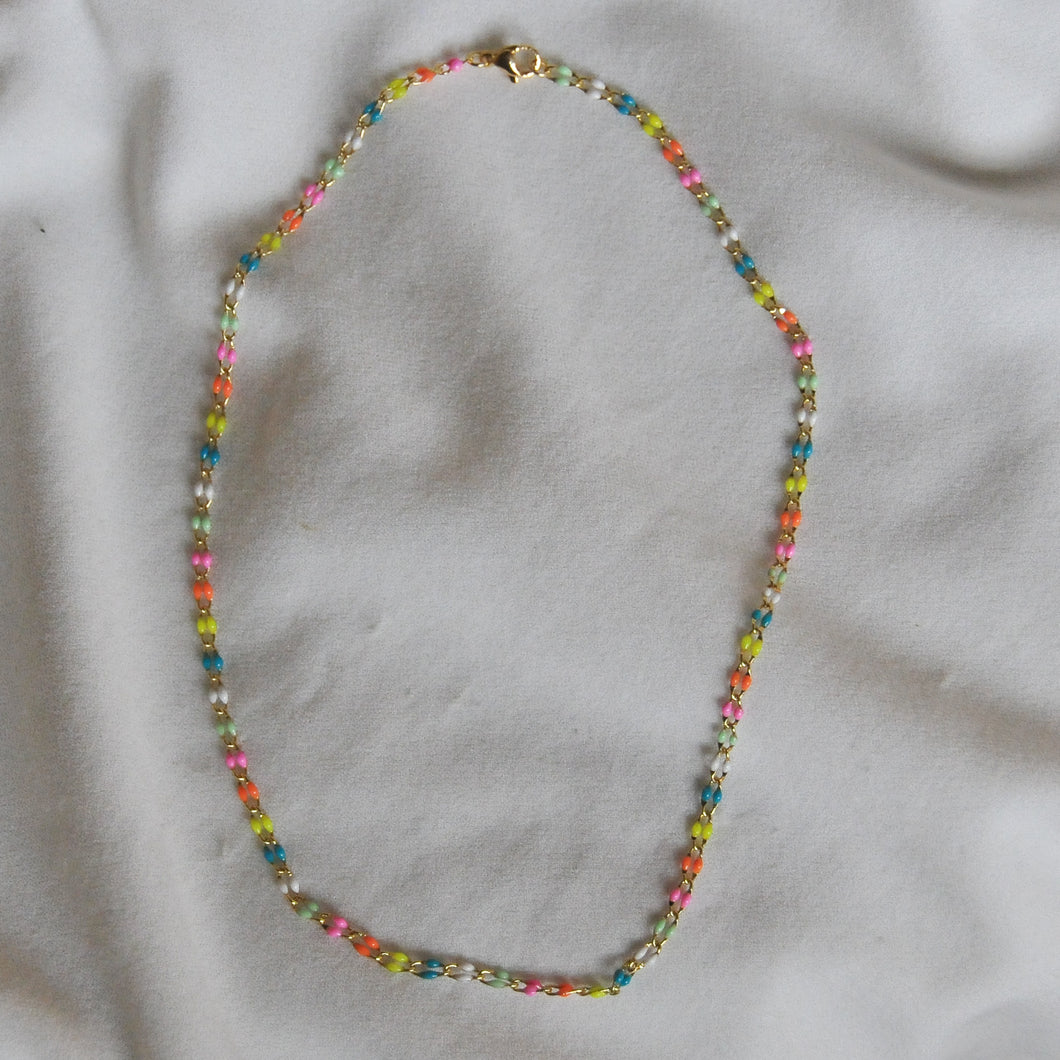 Paint Splatter Chain Necklace