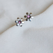 Load image into Gallery viewer, Rhinestone Flower Studs
