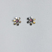 Load image into Gallery viewer, Rhinestone Flower Studs
