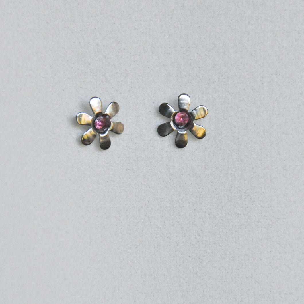 Rhinestone Flower Studs