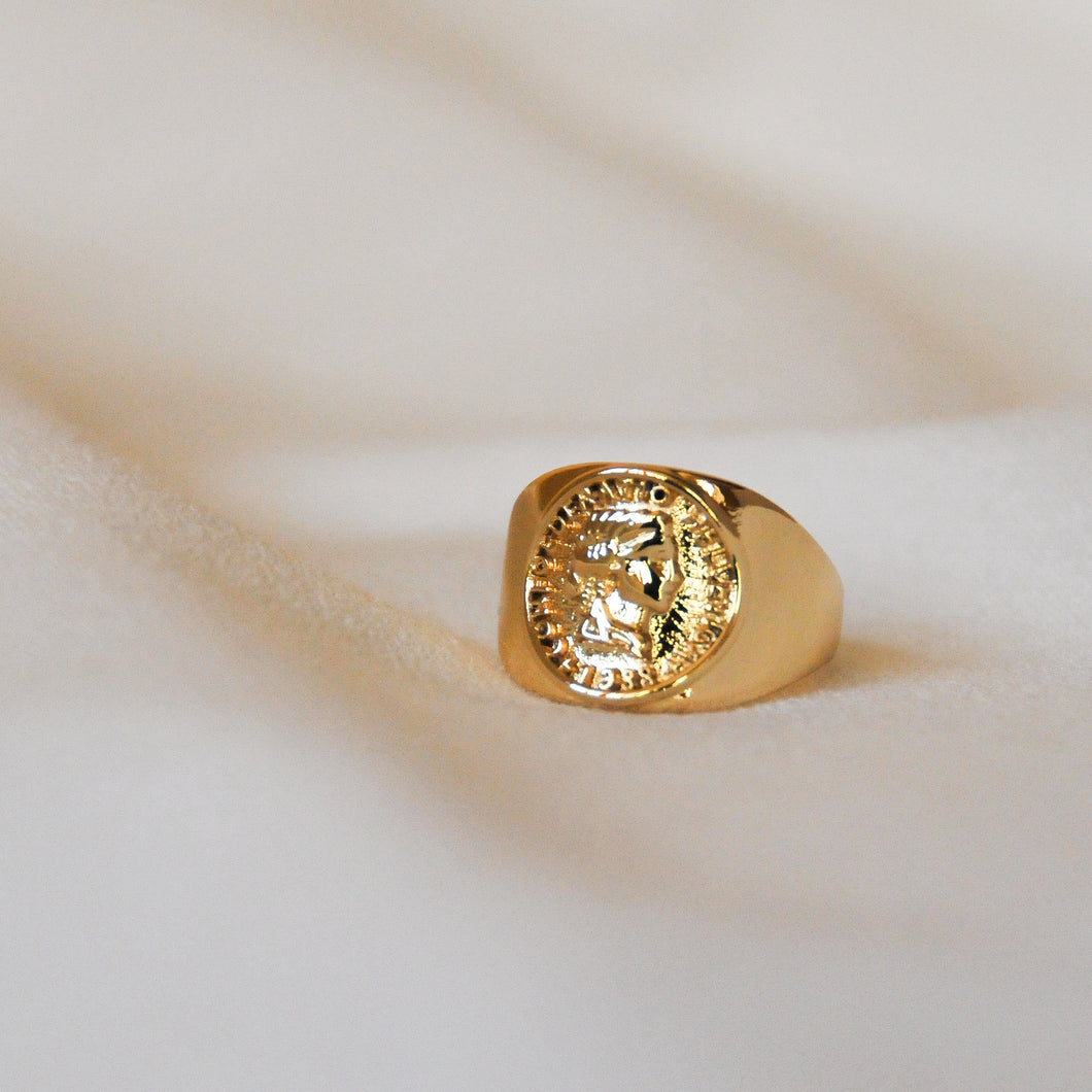 Coin Signet Ring