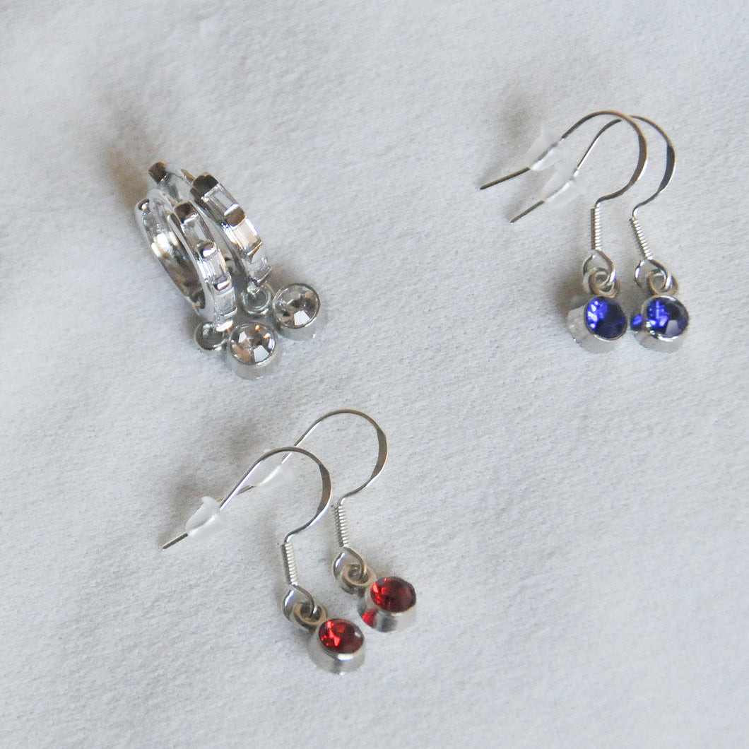 Tiny Rhinestone Earrings