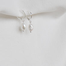 Load image into Gallery viewer, Single Pearl Earrings
