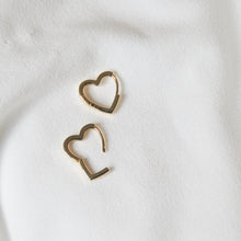 Load image into Gallery viewer, Heart Hoops
