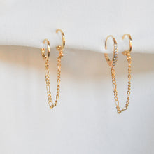 Load image into Gallery viewer, Double Chain Hoops
