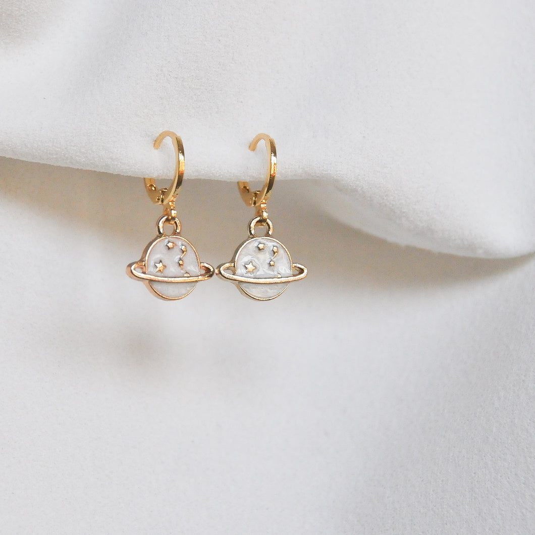 Ivory Planet Earrings