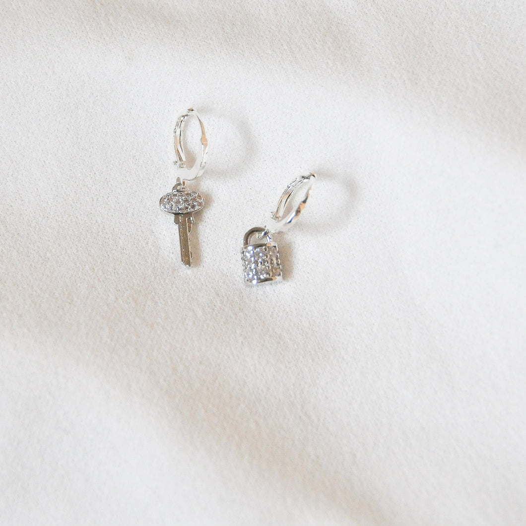 Lock & Key Earrings