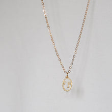 Load image into Gallery viewer, Abstract Face Necklace
